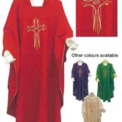 CHASUBLE & STOLE - CROSS/FISH