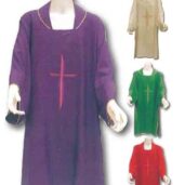 DALMATIC & STOLE - CROSS PURPL