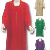 DALMATIC & STOLE - CROSS RED